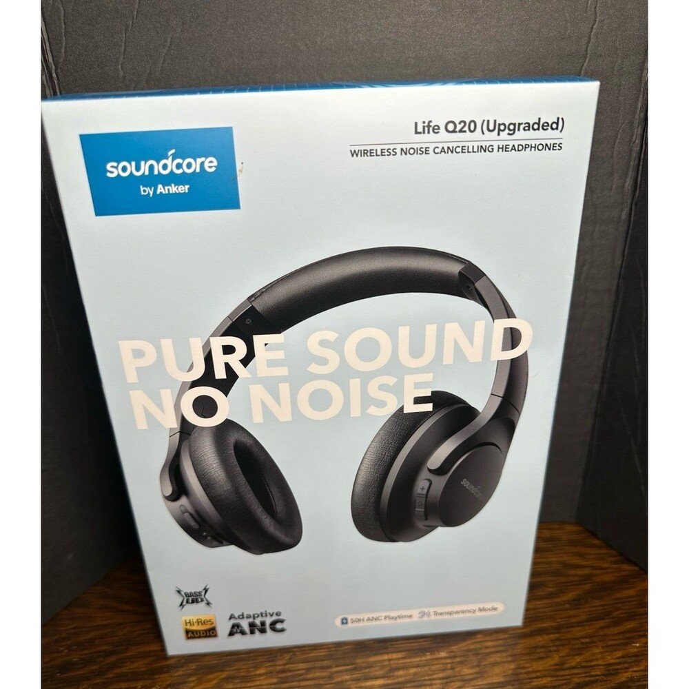 Soundcore by Anker Life Q20 Wireless Over-Ear Headphones - New & Sealed